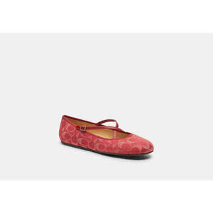Phoebe Ballet Flat In Signature Denim